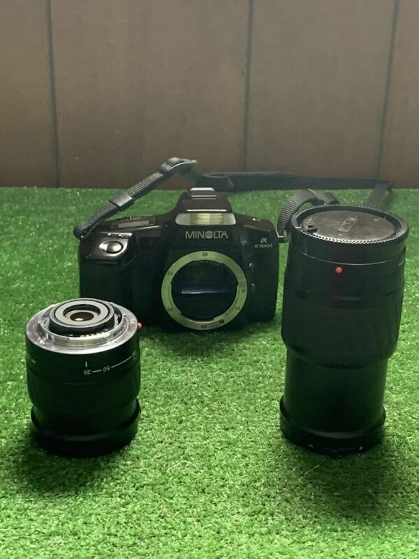 （中古品）MINOLTA フィルムカメラ α5700i レンズセット 。