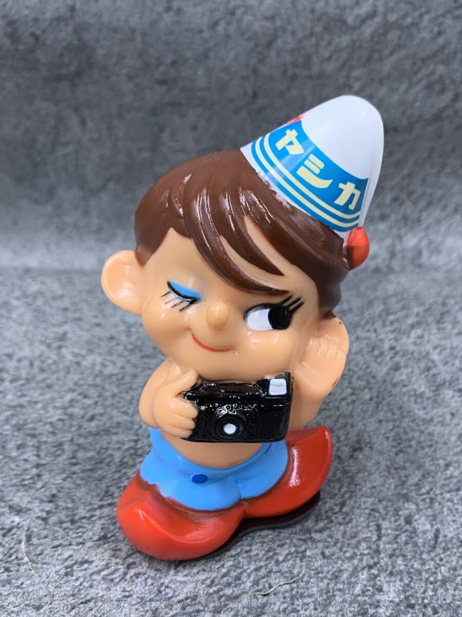 【 レア 昭和レトロ 非売品 ヤシカ坊や ソフビ フィギュア 】YASHICA ヤシカ ノベルティ 人形 カメラ