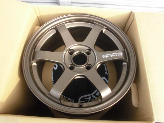 2本 特注 RAYS TE37 SONIC 7.5J FACE4 インセット+32 PCD100 ブロンズアルマイト ND5RC ジムカーナ ロードスター レイズ 軽量 鍛造