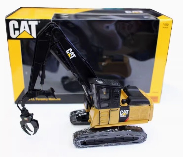 ★レアもの★CAT 合金エンジニアリング車両 1/50 カーター 568LL 木材クランプ機 伐採林業機械モデ ルコレクション 装飾品 0954⑰