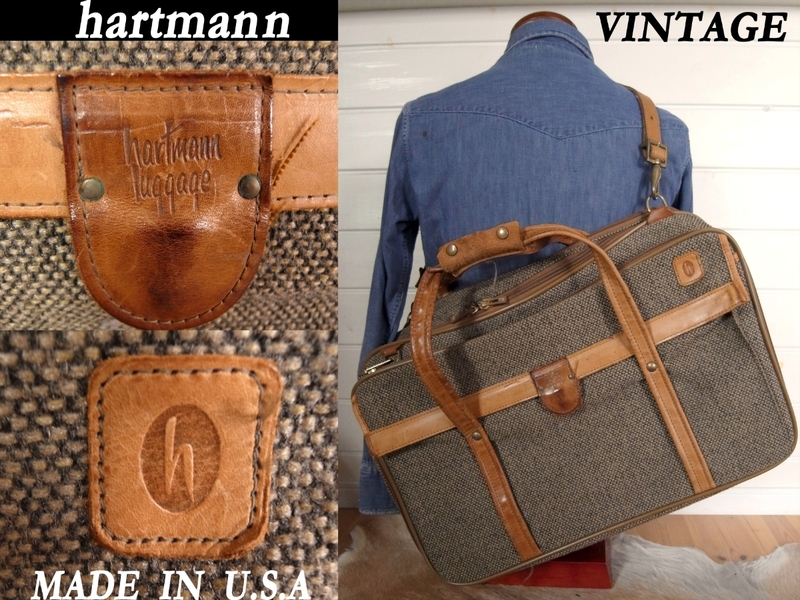 ビンテージ hartmann ハートマン VINTAGE ツィード TWEED ショルダーバッグ USA アメリカ製 KAPITAL ラゲッジ RRL ガーメンツ porterモデル