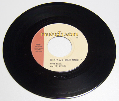 45rpm/ GOT THE BULL BY THE HORNS - HUGH BARRETT - THERE WAS A FUNGUS AMONG US / 50s,ロカビリー,60s,MADISON RECORDS, ＊ MA REPRO