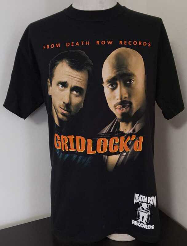 ほぼ新品 グリッドロック サントラ GRIDLOCK'd Tシャツ ブラック M 2PAC Tim Roth DEATH ROW ヴィンテージ 2005 