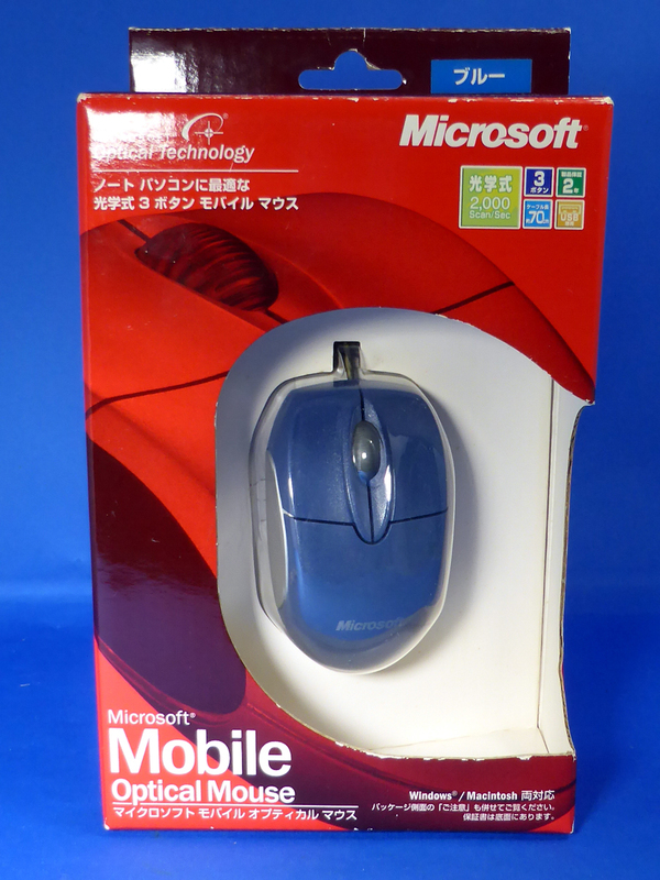 貴重/Microsoft Mobile Optical Mouse/M20-00005/ブルー/中古品