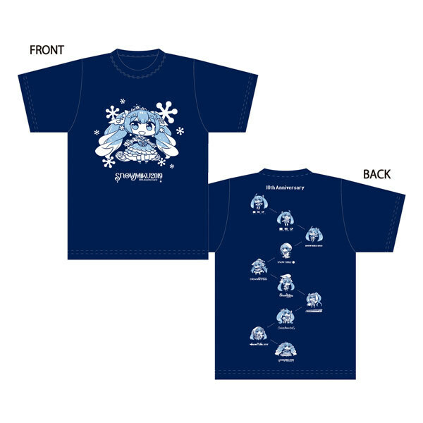 初音ミク SNOW MIKU 2019 オフィシャル Tシャツ 雪ミク
