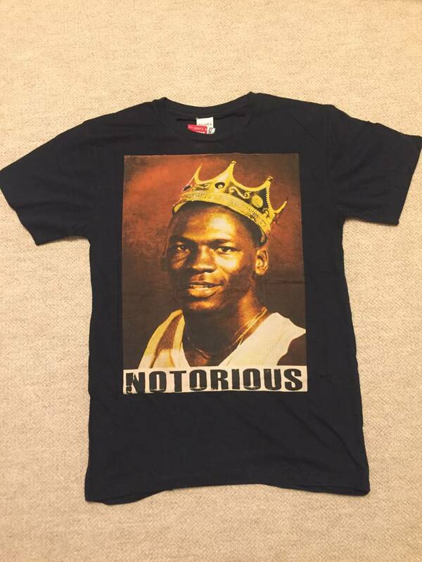 jordan x notorious ジョーダンとノートリアス　アートTシャツ　黒　Mサイズ　EXCLUSIVE A