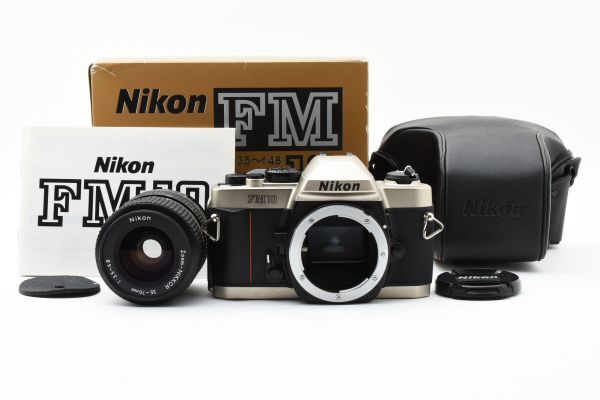 【極美品】Nikon ニコン FM10 35mm Film Camera + 35-70mm f/3.5-4.8 Lens + Box 2254902