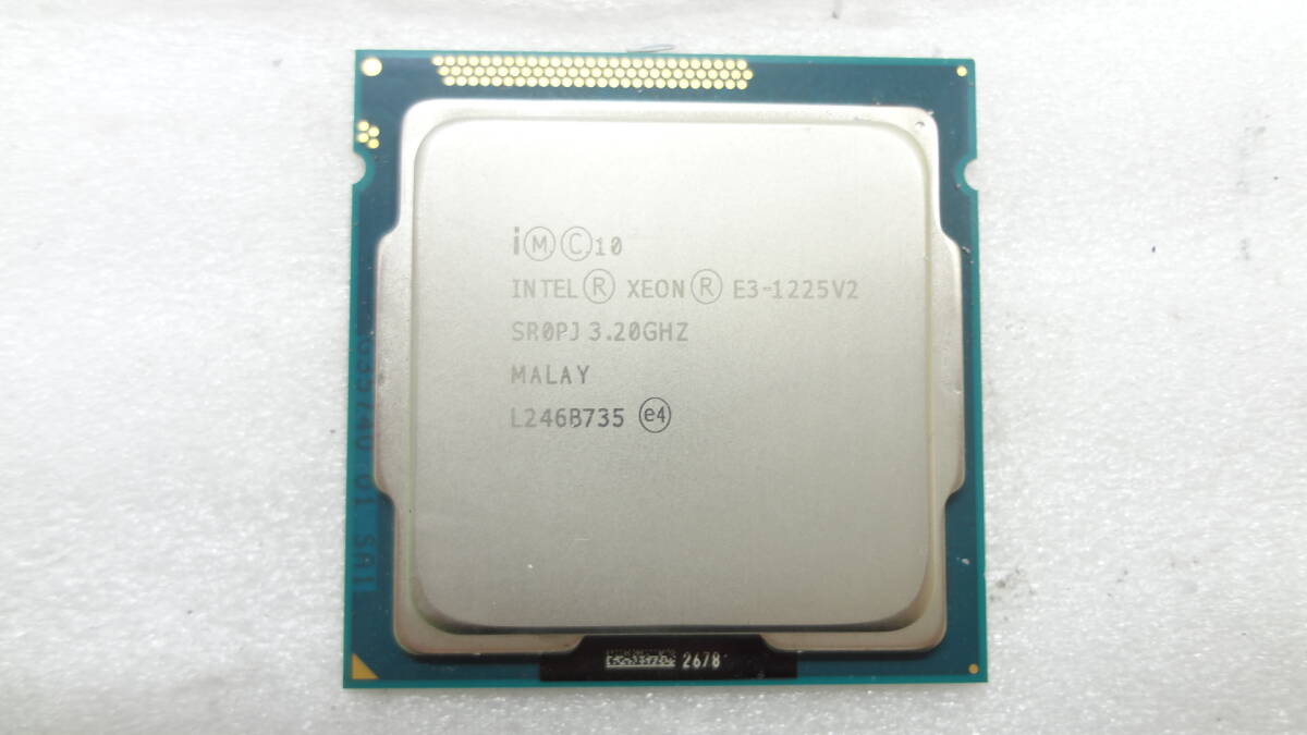 Intel Xeon E3-1225 V2 SR0PJ 3.2GHz LGA1155 中古動作品(B779)