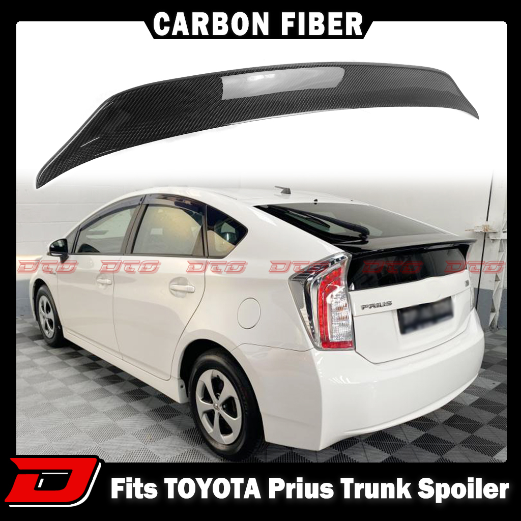 即発送 2009-2015 トヨタ プリウス ZVW30 3代目 セダン カーボン製品 リアウイングスポイラー トランクスポイラー D TYPE