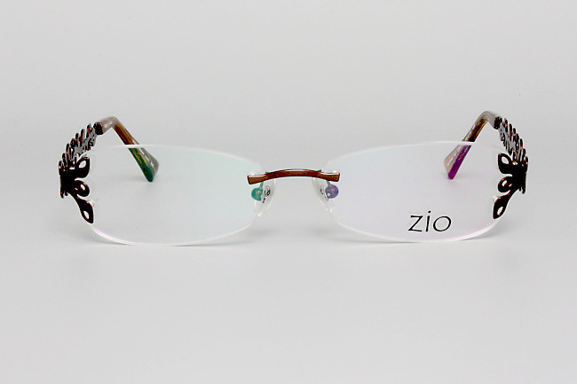 【新品・未使用】ZIO Flora eyewear ジオ フローラ ツーポイント Flora 14J チョコール ブラウン color.65 55□16 135