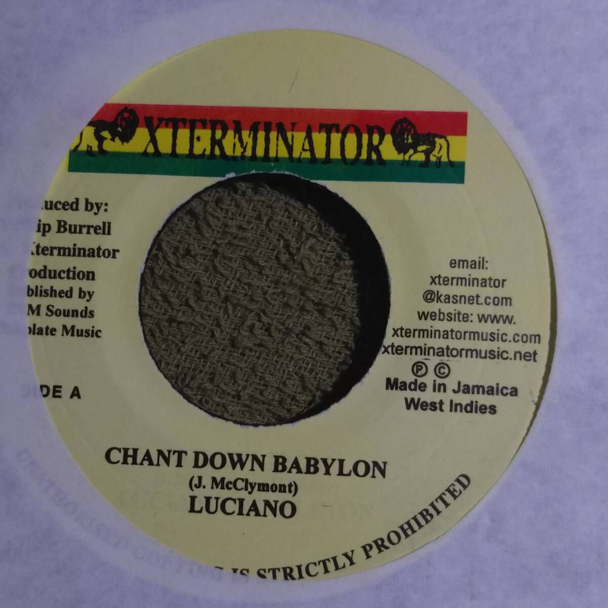 Roots Raga Hit曲 Chant Down Babylon Luciano from Xterminator