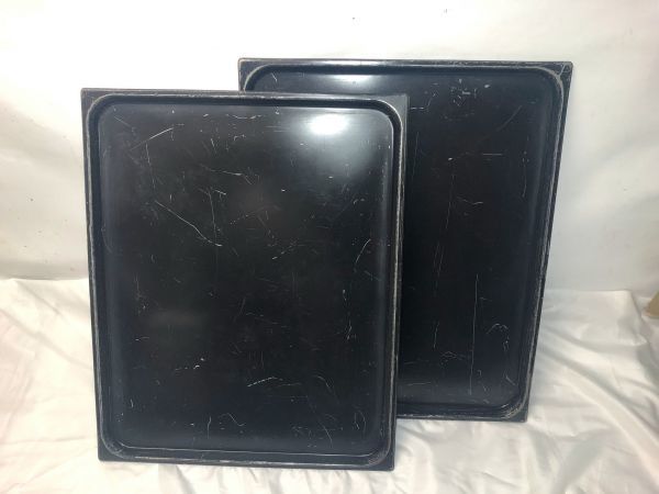 ☆２個セット SUGICO スーパーデラックスパン ステンレス 角型 バット トレー SH-2221E20 /約53cm x 65cm ｘ2cm 厨房器具 調理器具 現状品