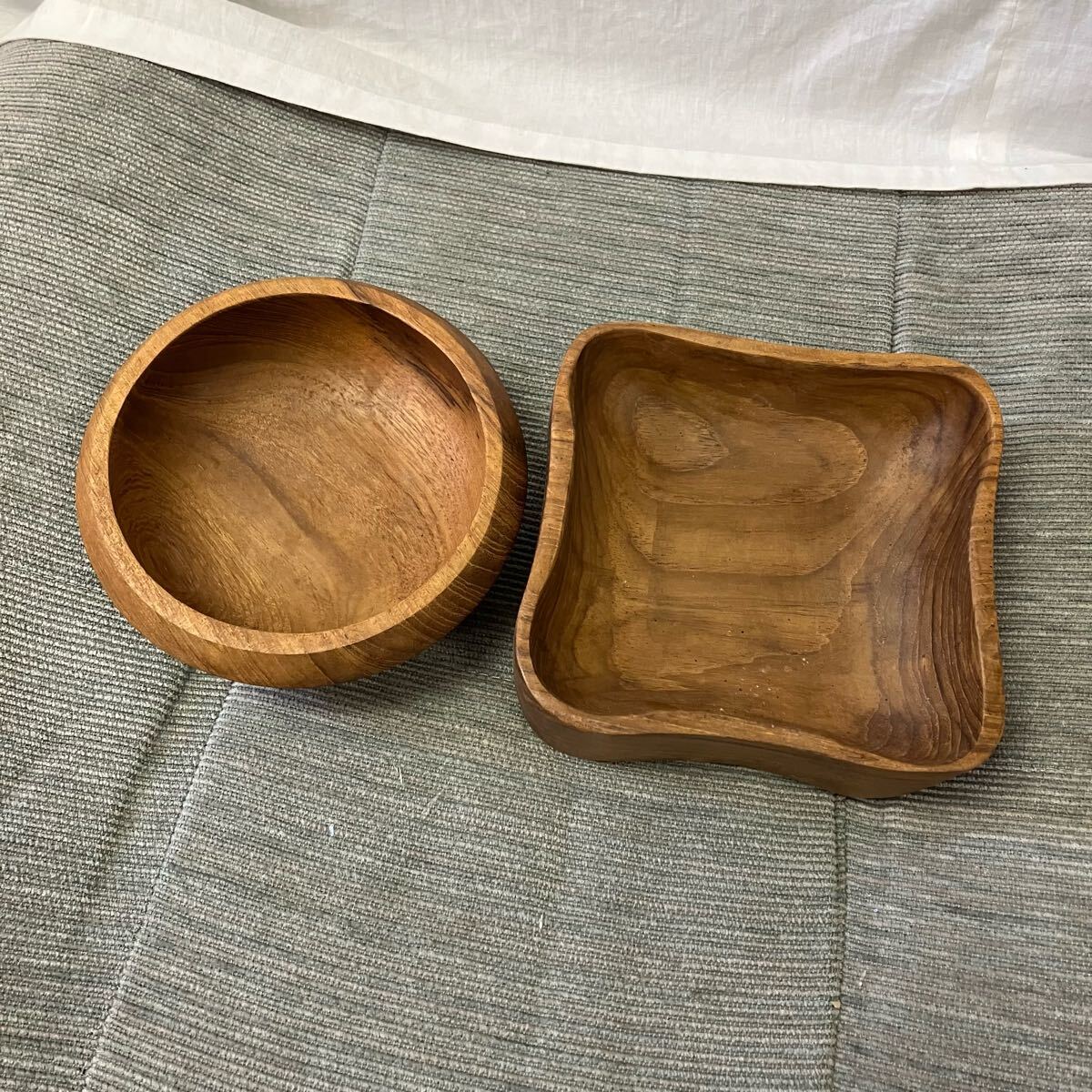 木製 天然木　お皿　ウッドディッシュ　60サイズ