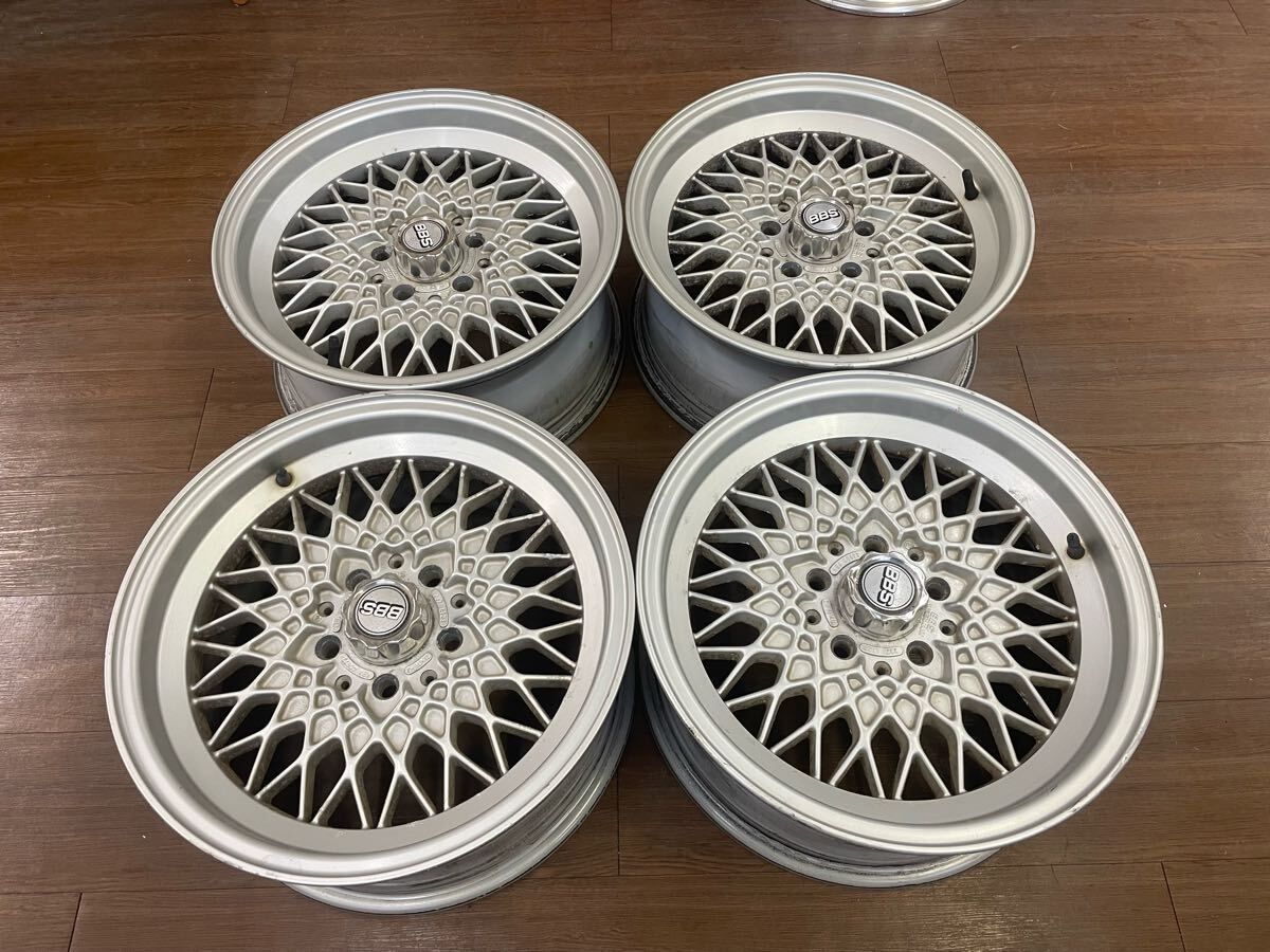 当時物　ドイツ製 BBS KBA 40673 16インチ 7J +23 5H 112 ベンツ W123 Sクラス W116 W126 SLクラス R107等 旧車 中古4本 希少