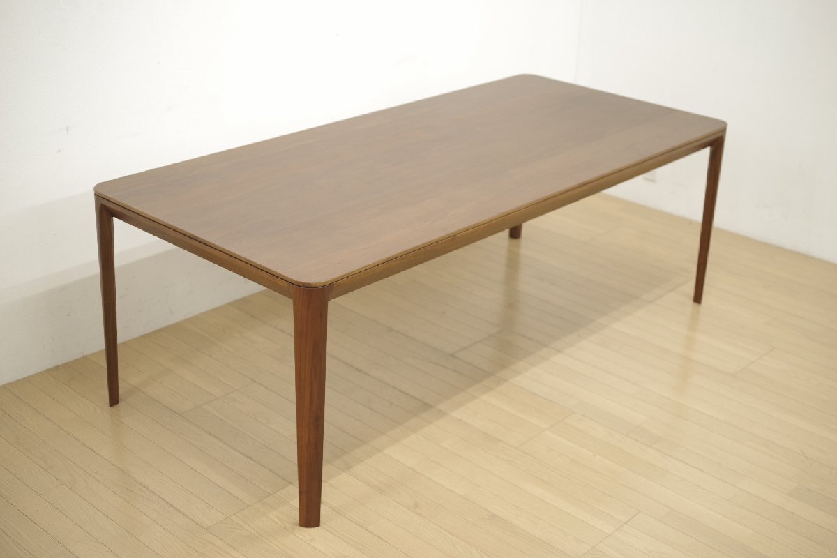 展示品 CONDE HOUSE カンディハウス Challenge チャレンジ ダイニングテーブル 幅210cm 6人掛け ウォールナット無垢 リビング 食卓