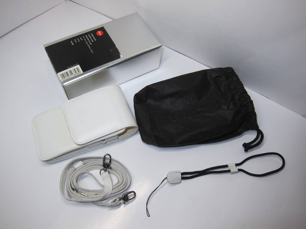 ライカ C-LUX 3 用 純正 レザーケース 18698 (ホワイト) ■未使用■ 10709①