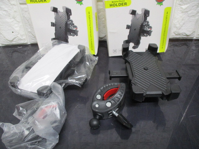 S880/未使用 2個セット スマホ モバイル ホルダー 自転車 バイク ベビーカー 