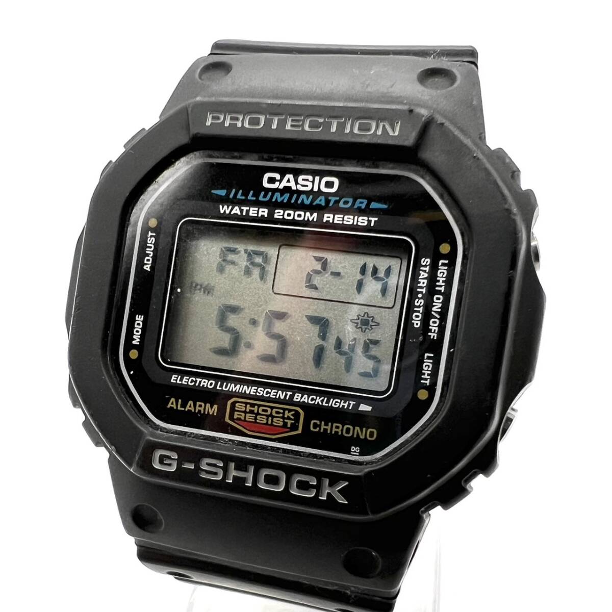 ■【稼働品】 CASIO カシオ G-SHOCK Gショック DW-5600E QZ クォーツ ブラック 腕時計