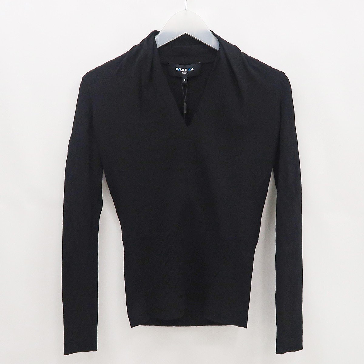 ◇【PAULE KA ポールカ】ウール ニット ブラック S