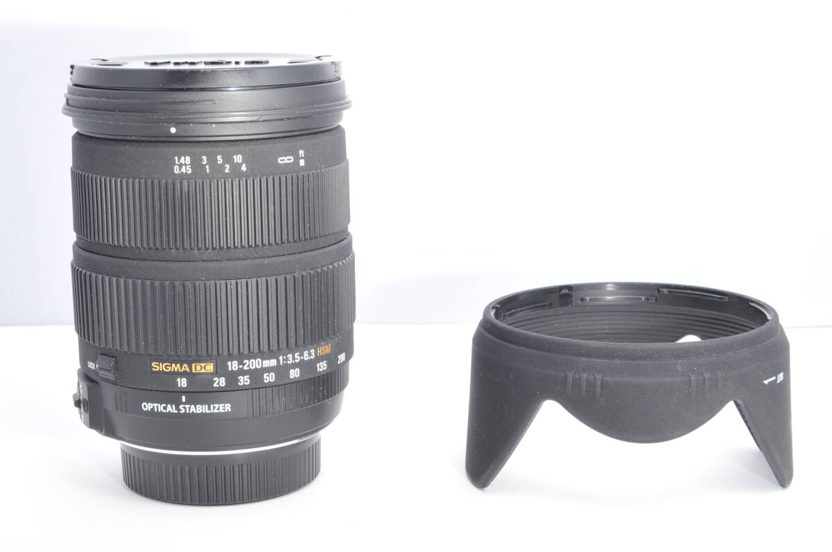 〓人気レンズ　フード付〓シグマ SIGMA 18-200mm F3.5-6.3 DC OS HSM ニコン用