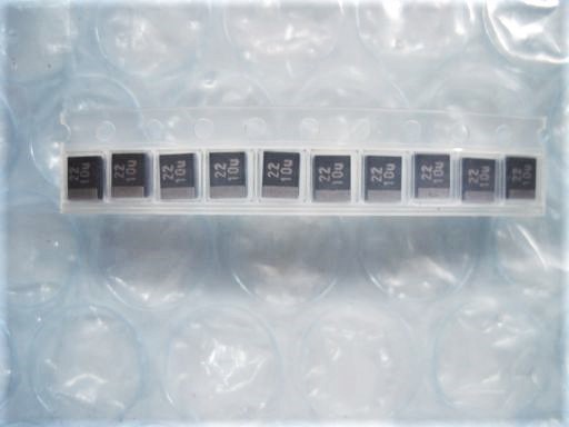 SB01　NEC　タンタルコンデンサ？　NRS226M10R8(TEMSVB21A226M8R)？　22μF　10V　未使用品ですが長期保存品　10個セット