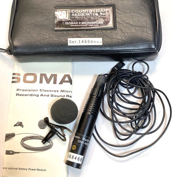 【送料着払い】 COUNTRYMAN ISOMAX2 ( ISOMAXIIO ) 無指向性 ラベリアマイク コンデンサーマイク カントリーマン 〈No.15〉