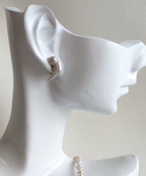 あこや真珠　天然真珠　ケシパールピアス　入学式　卒業式　結婚式 k18