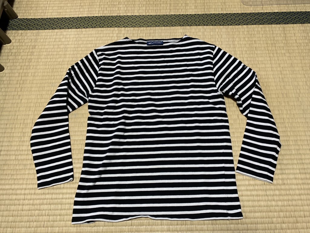 SAINT JAMES/セントジェームス ボーダーシャツ フランス製 USAサイズ３６
