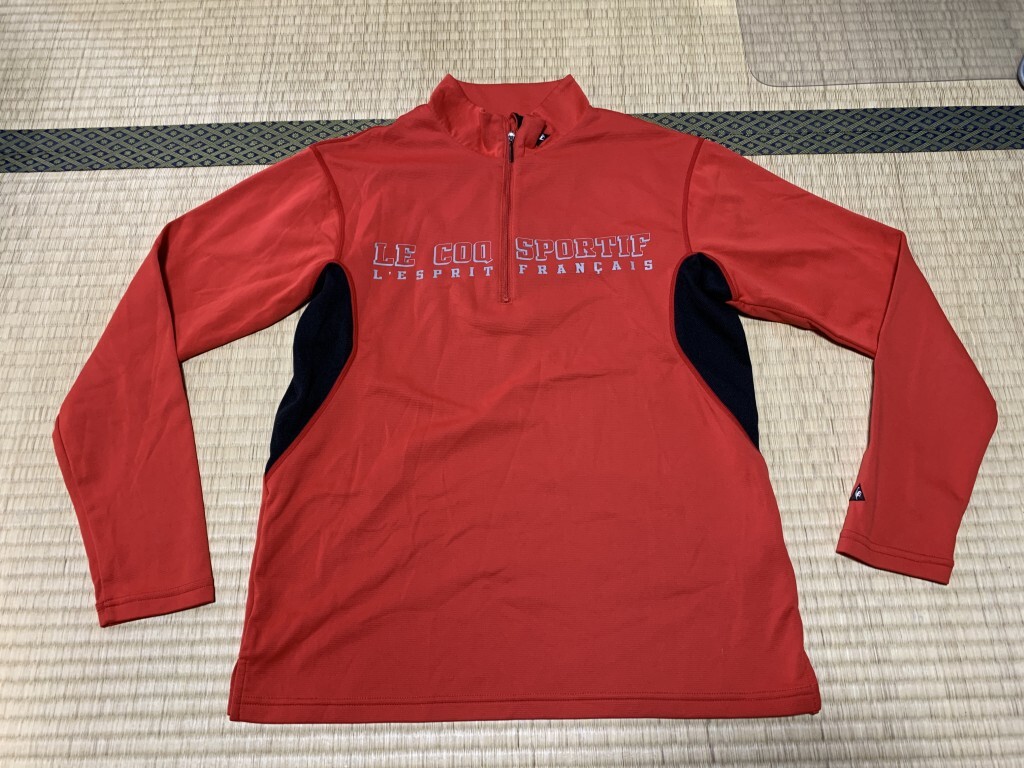 lecoqsportif/ルコック ゴルフ 長袖ジップシャツ M