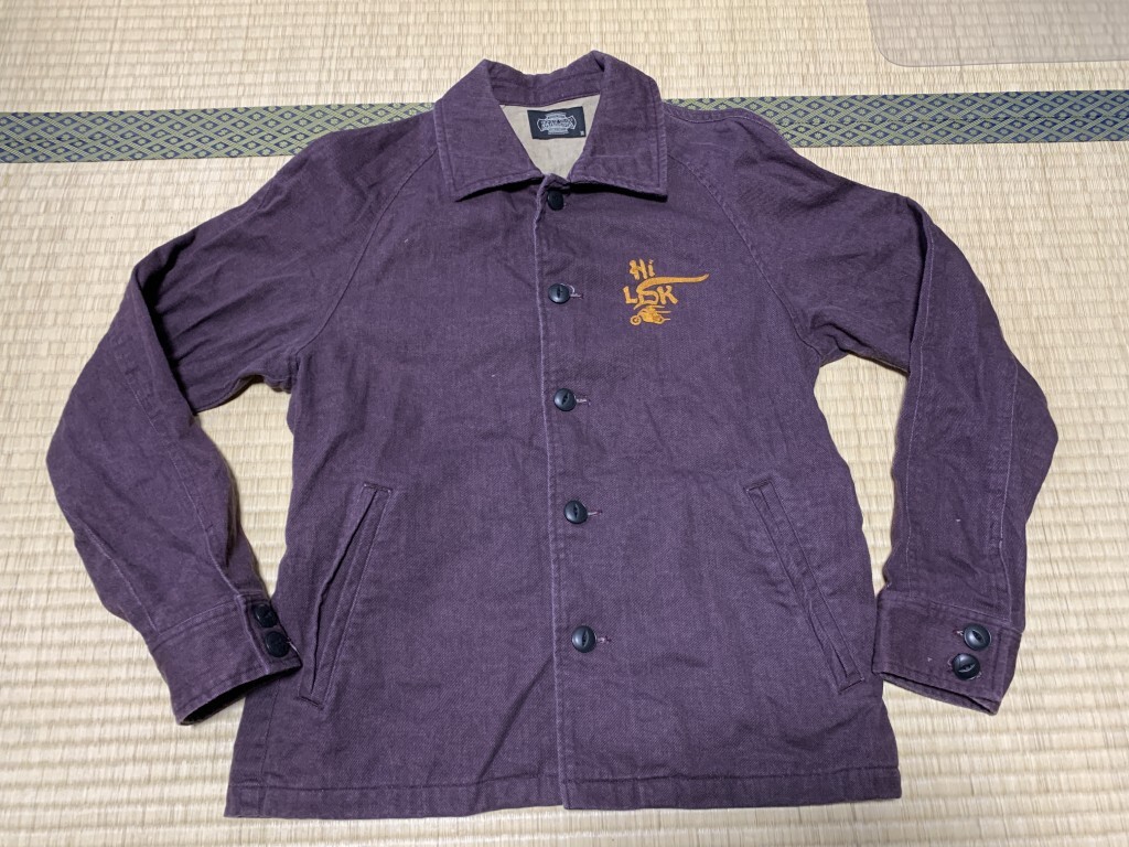 日本製】 HiLDK/ハイエルディーケー 刺繍 バイカー ボタンジャケット M
