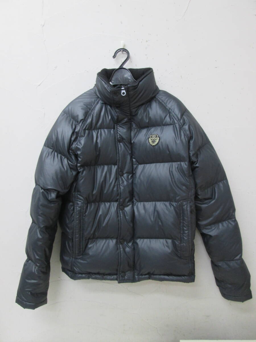 (59)♪RUSS・K ラスケー メンズ ダウン ジャケット ブラック フード欠品 サイズＭ
