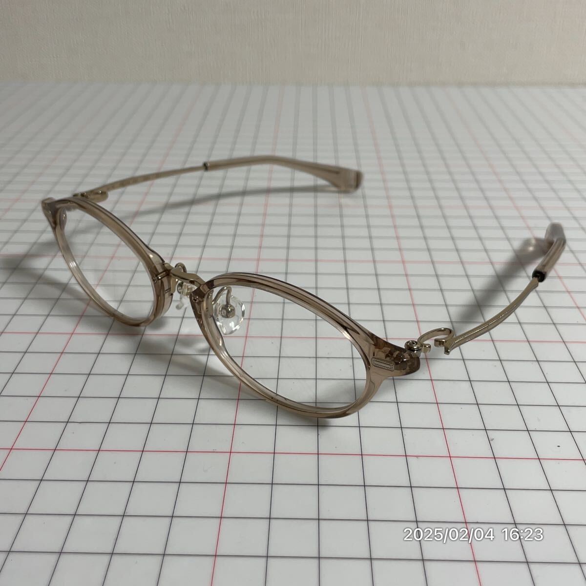 美品 999.9 フォーナインズ フルリム オーバル型 メガネ 眼鏡