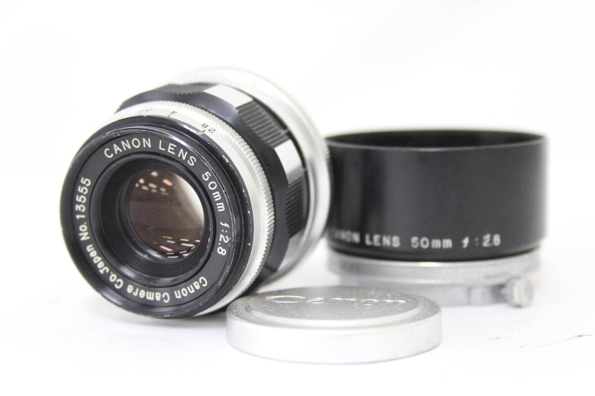 【訳あり品】 キャノン Canon Lens 50mm F2.8 ゼブラ ライカマウントレンズ M2816