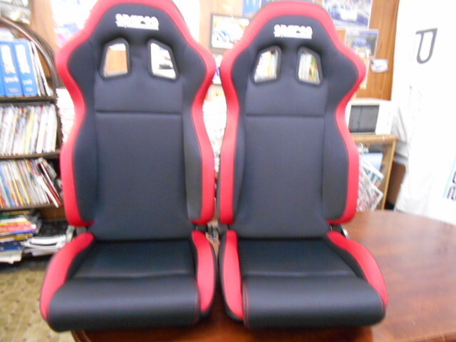 SPARCO JAPAN スパルコ R100J リクライングバケットシート 2脚セット 黒/赤 国内正規品＆メーカー直送
