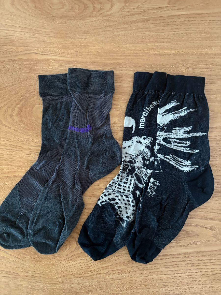 美品◆メルシーボークー　薄手ソックス　２足セット◆ 靴下