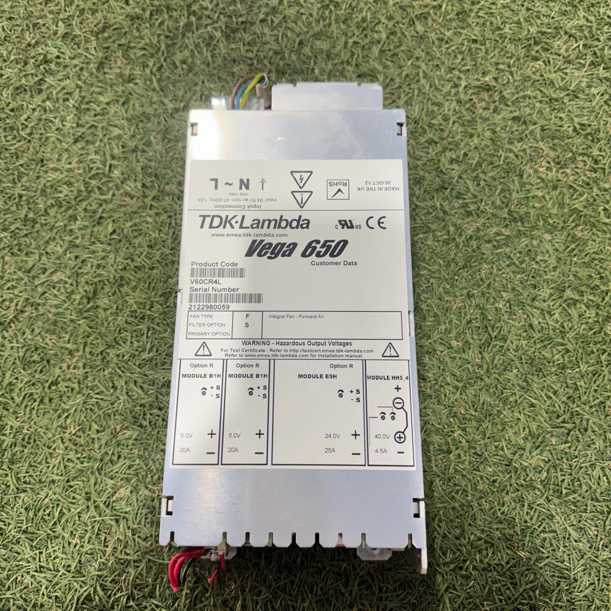 5B272 TDK-Lambda Vega 650 V60CR4L 電源 動作保証