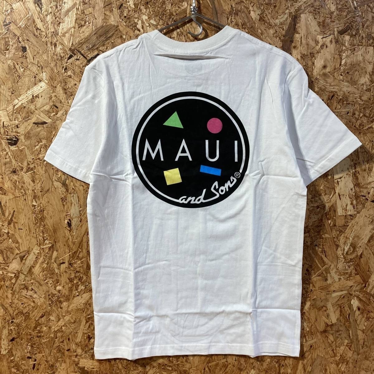 MAUI and Sons 半袖 Tシャツ S マウイ アンド サンズ ホワイト 0018