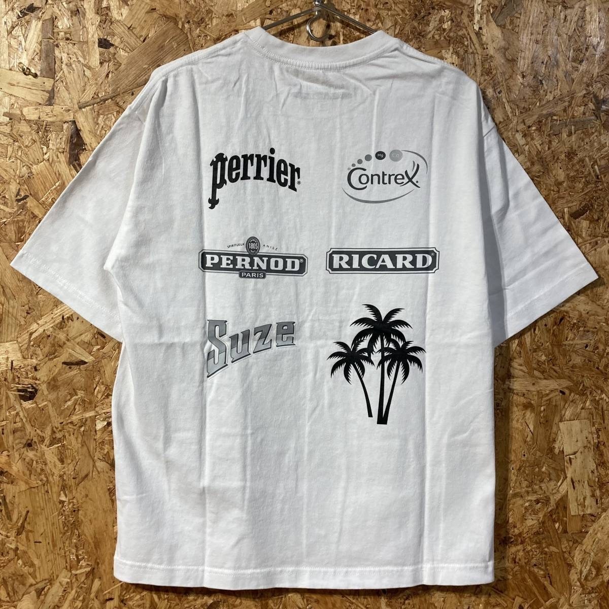 EDIFICE et 417 Vacances a Paris Tシャツ XL コラボ 別注 限定 perrier PERNOD Suze Contrex RICARD ペリエ ペルノ スーズ コントレックス