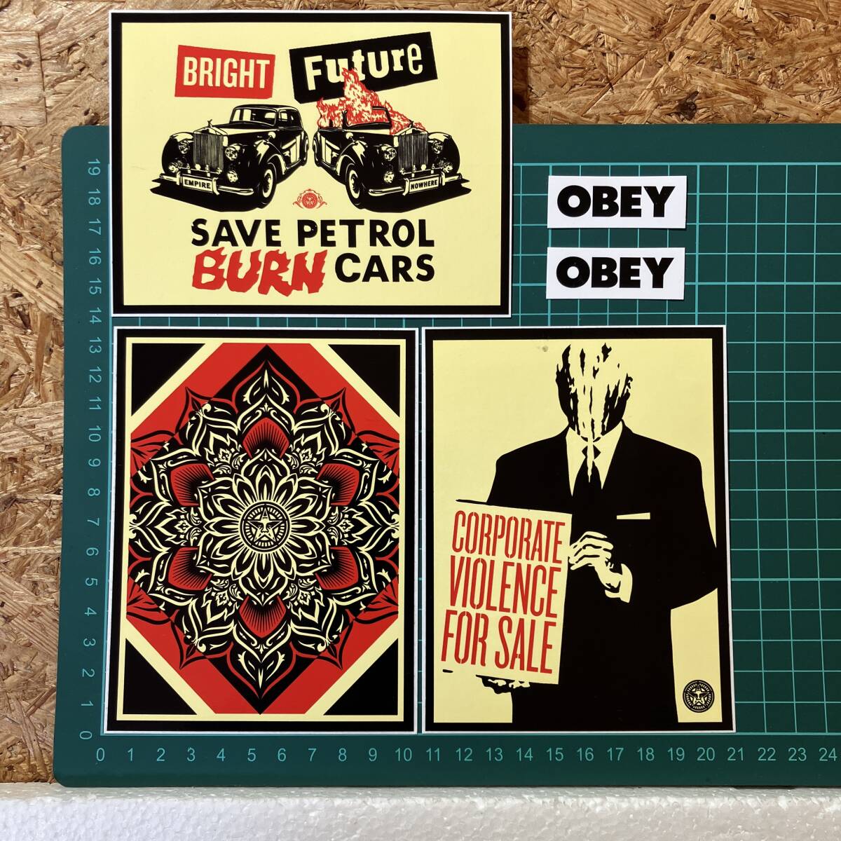 OBEY オベイ 5枚セット STICKER ステッカー シール shepard Fairey シェパード フェアリー