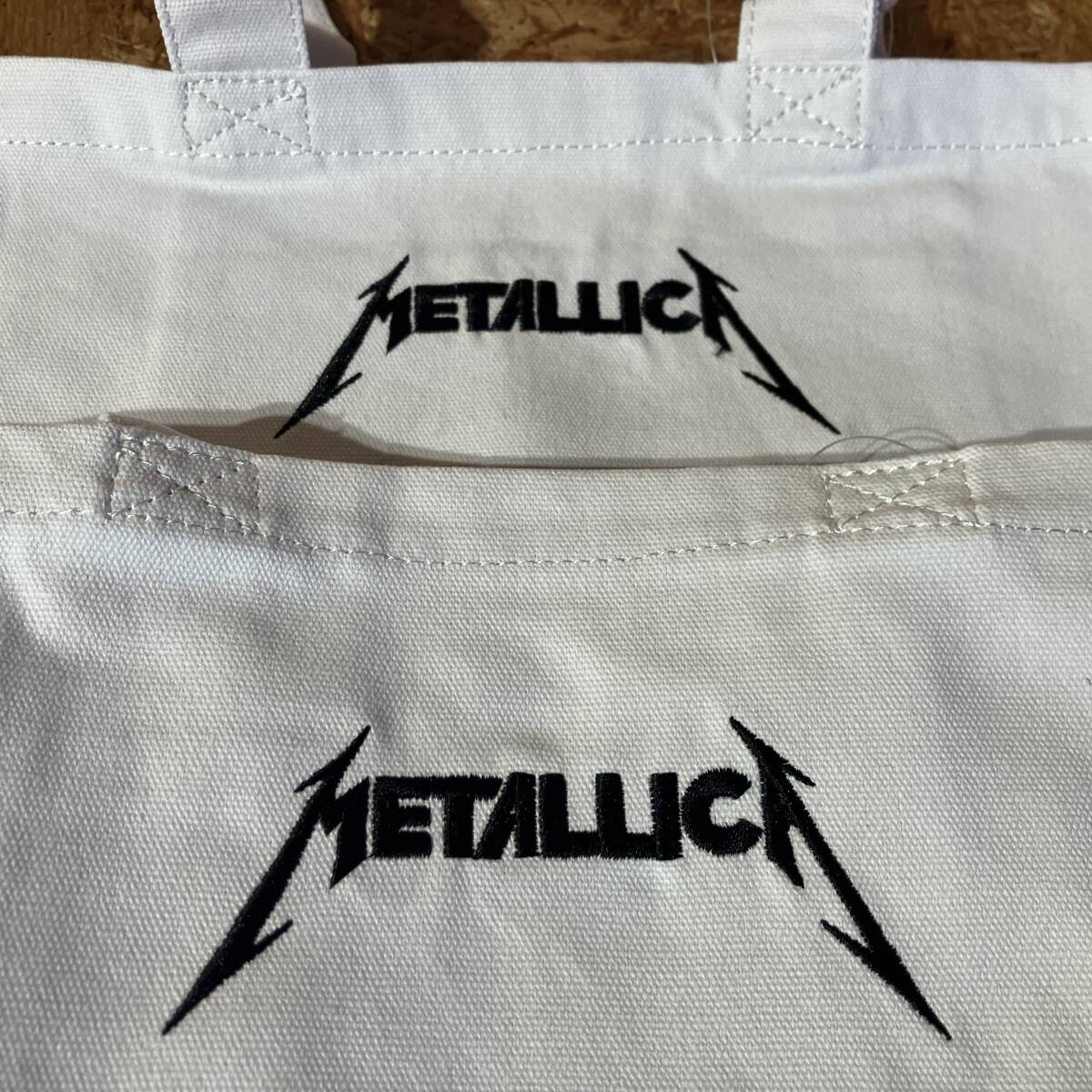 Metallica メタリカ トート バッグ 2点セット 刺繍 2017年