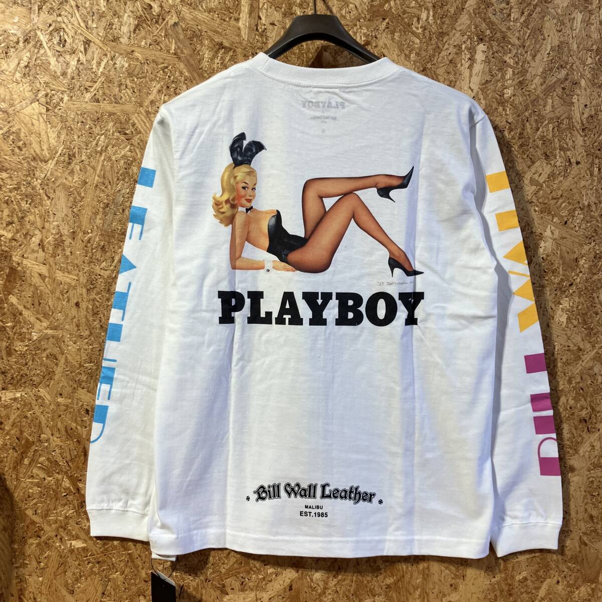 BEAMS 別注 BILL WALL LEATHER PLAY BOY Tシャツ S コラボ 別注 限定 ビームス ビル ウォール レザー プレイ ボーイ .