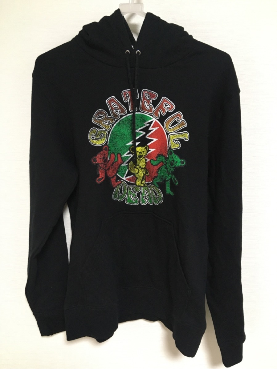 GRATEFUL DEAD パーカー 黒 M 古着 グレイトフル・デッド グレイトフルデッド