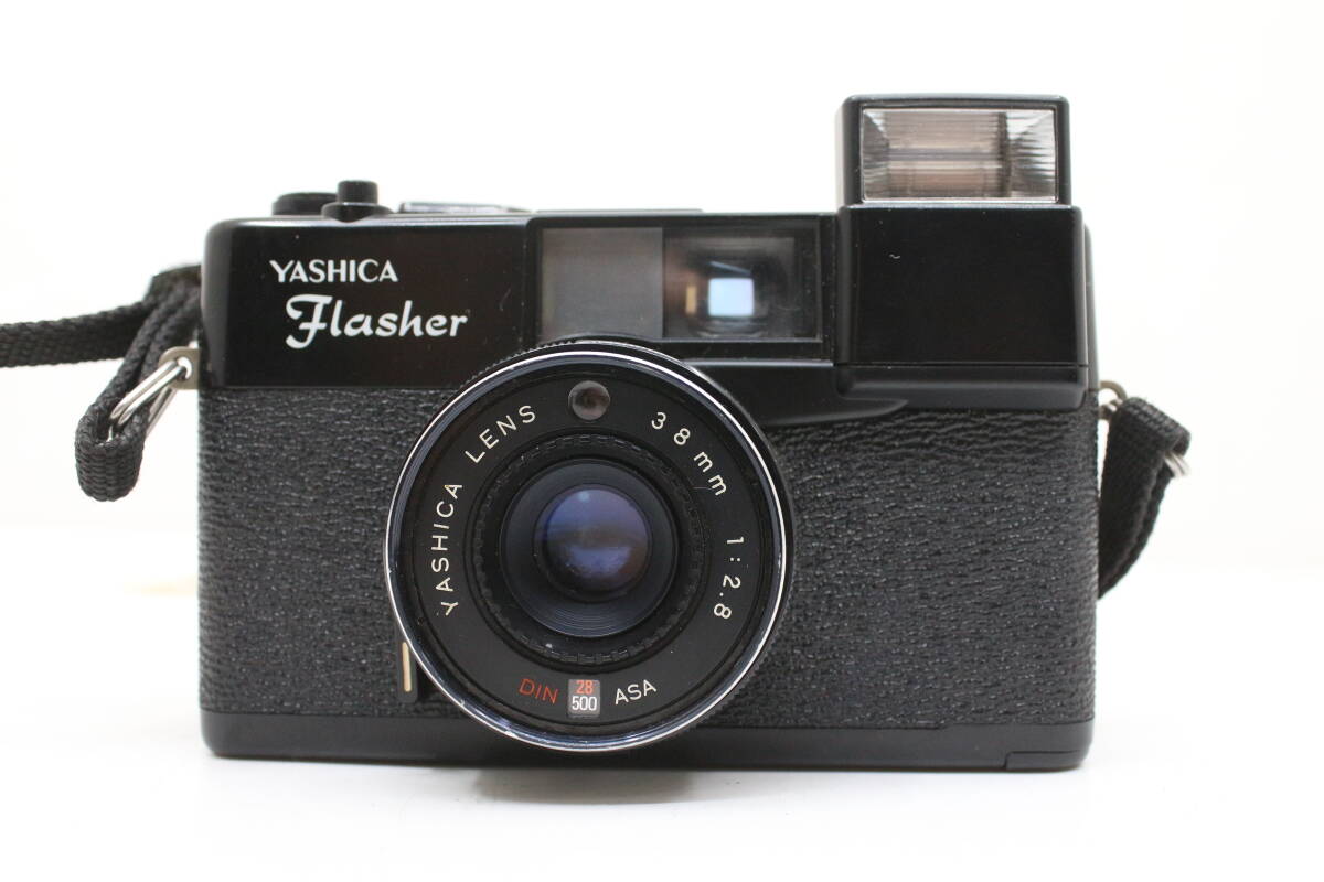 ★良品★YASHICA ヤシカ Flasher人気の単集点搭載コンパクトフィルムカメラ！ OK7441