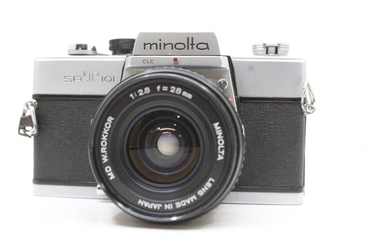 ★良品★MINOLTA ミノルタ SRT101+MD W.ROKKOR 28mm F2.8レンズセット！！ OK7402
