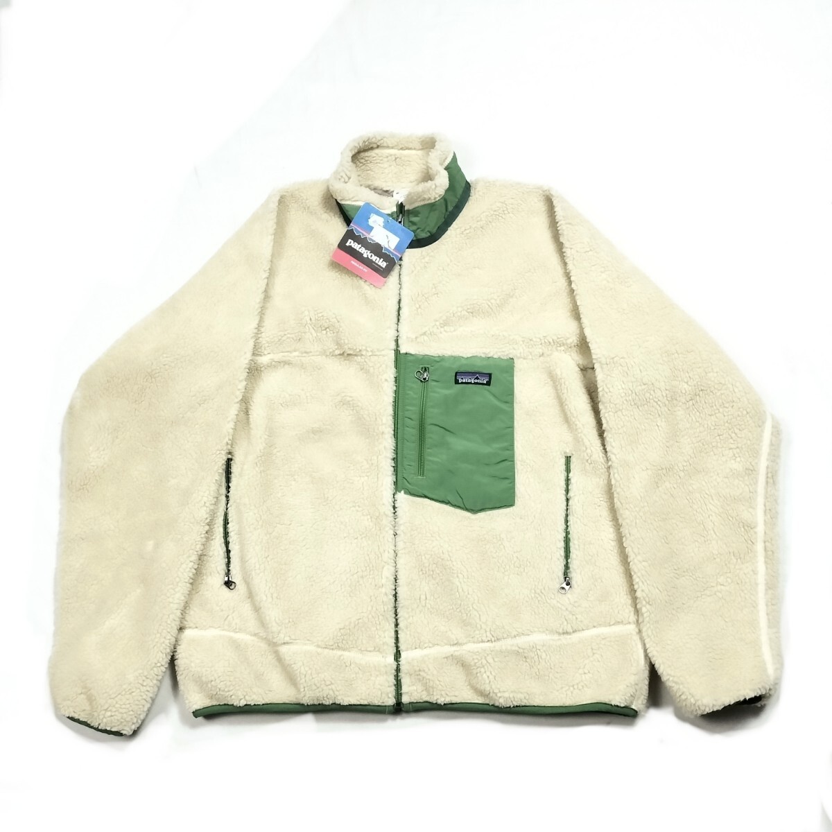 Deadstock 00s Patagonia Retro-X XL　デッドストック　パタゴニア　レトロX ナチュラル　グリーン　