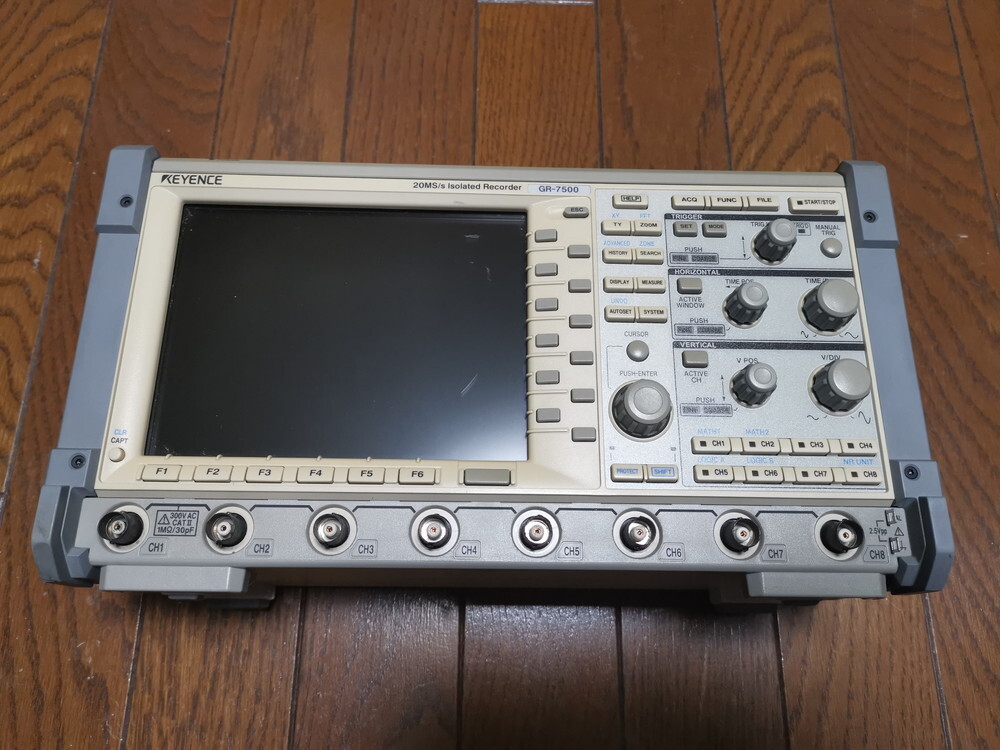 ★動作保証美品★ KEYENCE 最高級 GR-7500 小型・絶縁8ch高速マルチレコーダ 超大容量1GW 20MS/sモデル