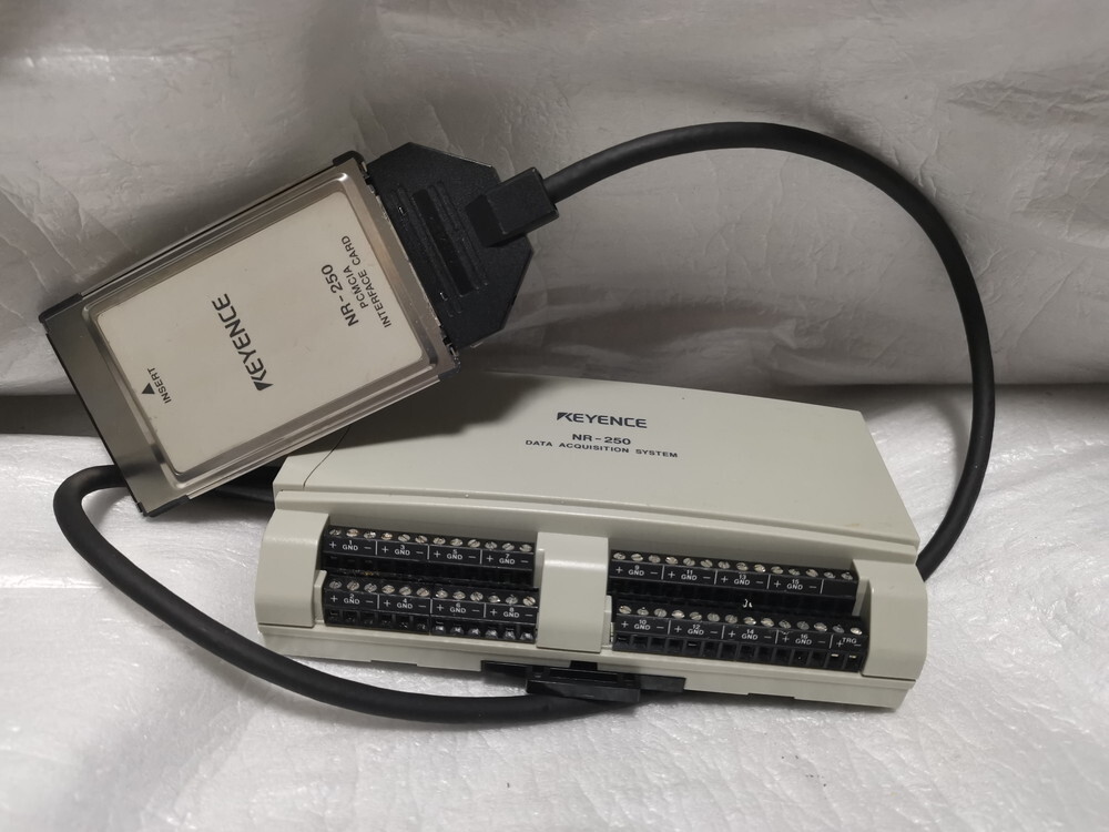 ★未使用に近い★ Keyence NR-250 + PCcard + ソフト データ収集システム