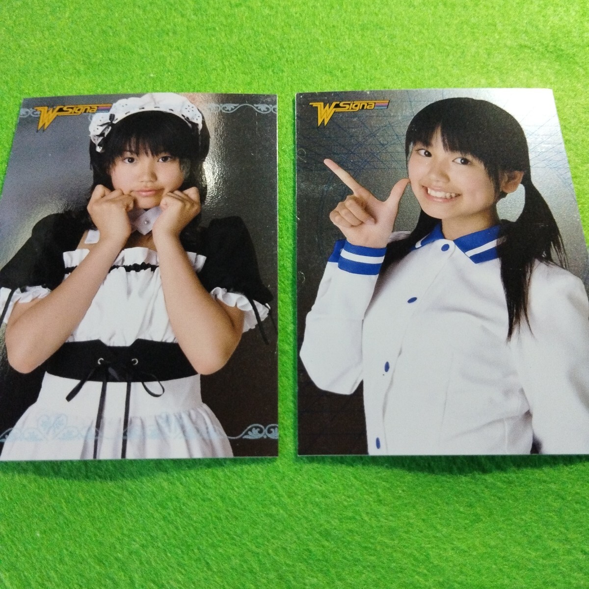 ∩(=^ェ^=)∩ 鮎川穂乃果 トレカ2枚組 wecker-signa No.SE01.SE02 ☆1点限り☆送料110円☆