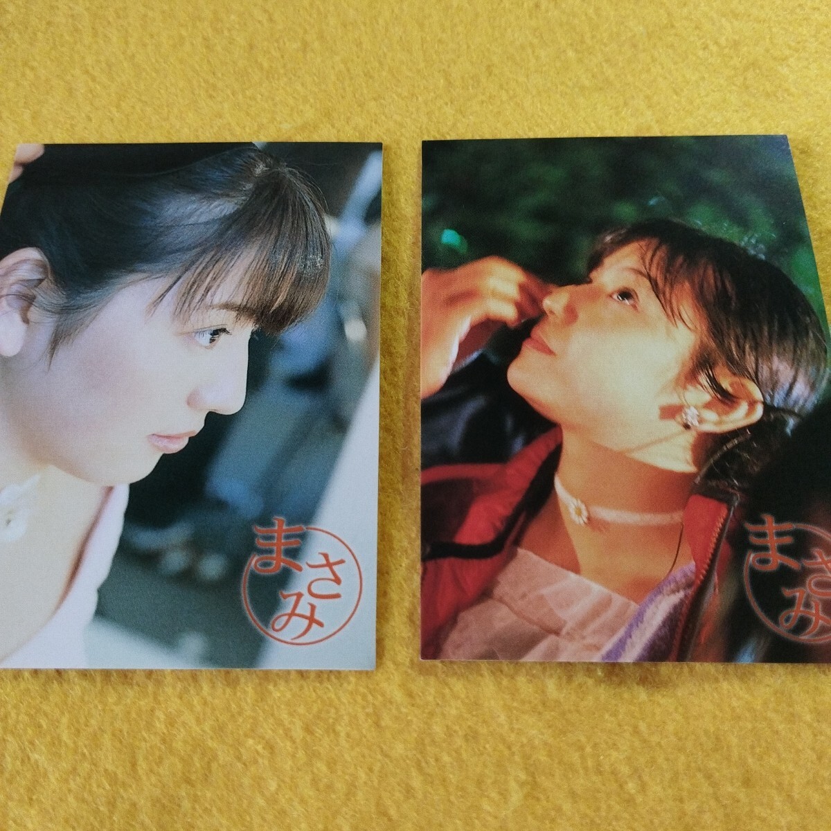 ∩(=^ェ^=)∩ 長澤まさみ トレカ2枚組 FACE ノーマルカード No.080.081 2002年 ☆1点限り☆送料110円☆