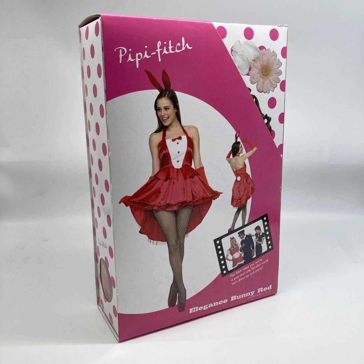 【3521】バニー コスプレ レッド ウサギ コスチューム 女性用 衣装 バニーガール 